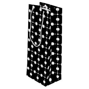 White Polka Dots, Polka Dot Pattern, Dots, Dotted Wine Gift Bag