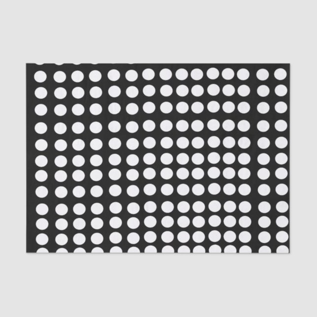 White Polka Dots Tissue Paper (Front)