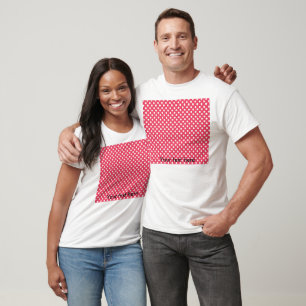 White polkadots on red T-Shirt