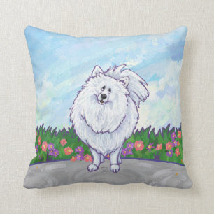 White Pomeranian Gifts & Accessories Cushion