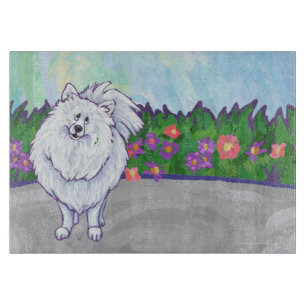 White Pomeranian Gifts & Accessories Cutting Board