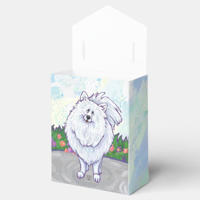 White Pomeranian Gifts & Accessories Favour Box (Opened)
