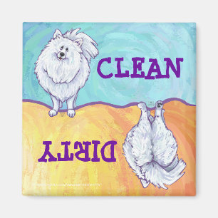 White Pomeranian Gifts & Accessories Magnet