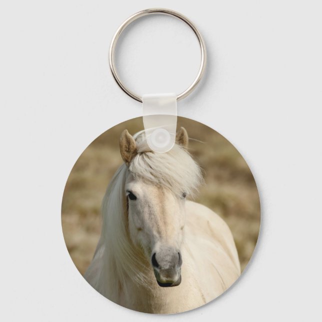 White Pony Key Ring (Front)