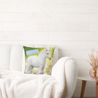 White Pony Unicorn Cushion