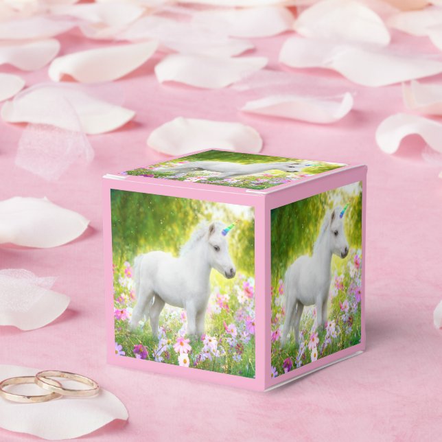 White Pony Unicorn Favour Box (Wedding)