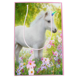White Pony Unicorn Medium Gift Bag