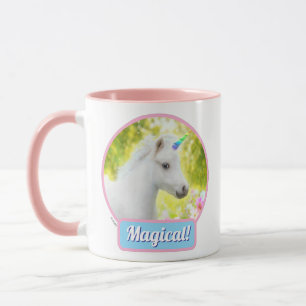 White Pony Unicorn Mug
