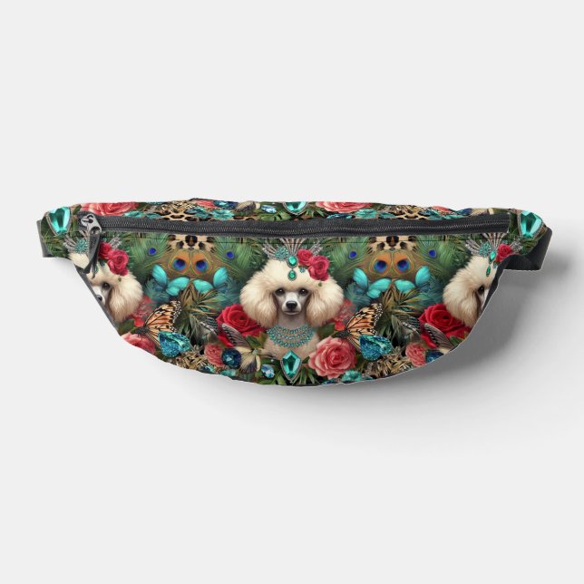 White Poodle Dog Retro Bag (Lay Down)