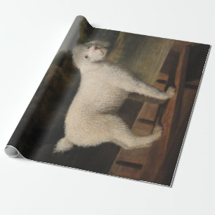 White Poodle in a Punt (by George Stubbs) Wrapping Paper
