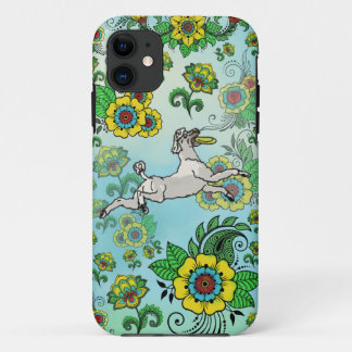 White Poodle with Frisbee iPhone 11 Case