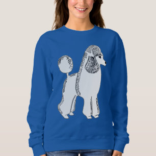 White Poodle Women's Sweatshirt
