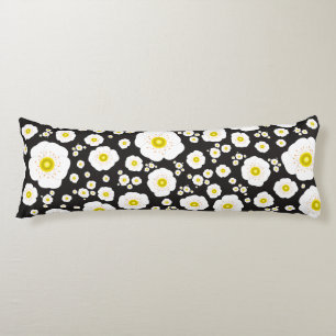 White Poppies Body Pillow