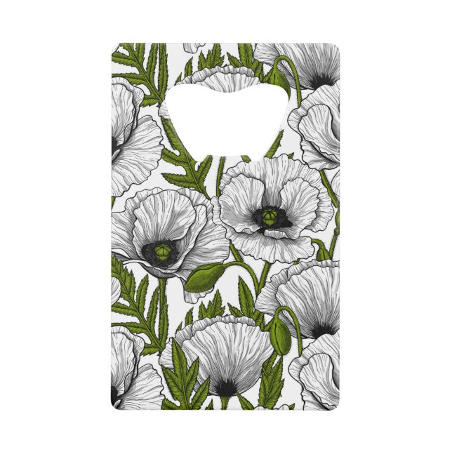 White poppies on white (Front)