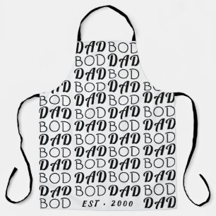 White Premium "DAD BOD"Y father's Day Funky Fun Apron