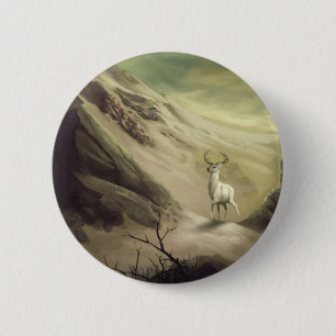 White Prince 6 Cm Round Badge