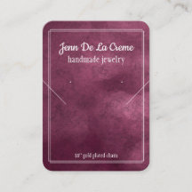 White Print Purple Jewel Tones Jewellery Display