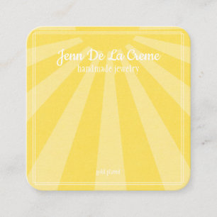 White Print Sunshine Sky Jewelry Display Calling Card