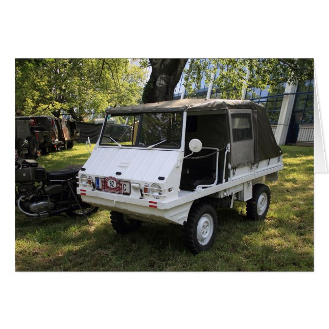 White Puch Haflinger (Front Horizontal)