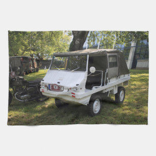 White Puch Haflinger Tea Towel