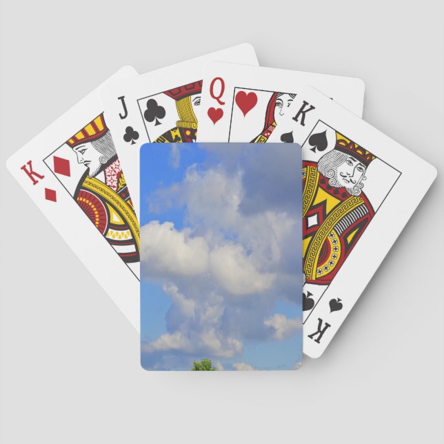 White Puffs in The Sky Playing Cards (Back)