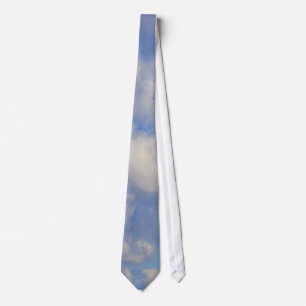 White Puffs in The Sky Tie