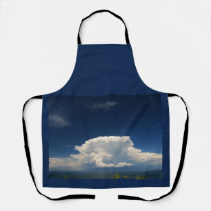 White Puffy Cloud Apron