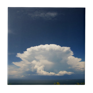 White Puffy Cloud              Ceramic Tile