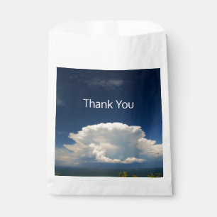 White Puffy Cloud Favour Bag