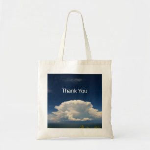 White Puffy Cloud Tote Bag