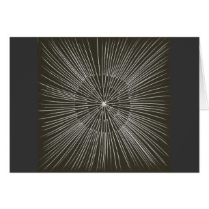 White Pulsating Strokes on Black Cards