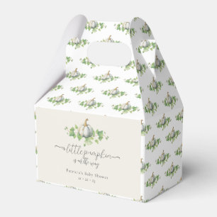 White Pumpkin Farmhouse Theme Baby Shower Favour Box