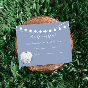 White Pumpkin Guessing Game Baby Shower Game Invitation