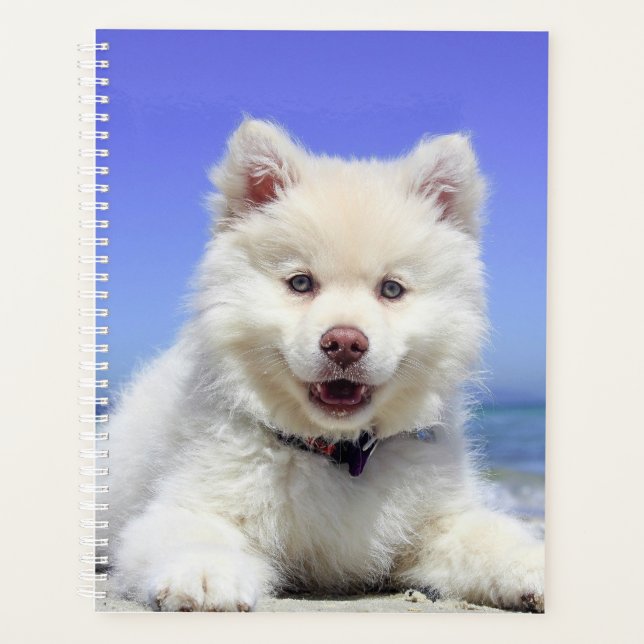 White Puppy Planner (Front)
