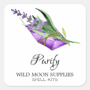 White Purify Spell Kit Labels