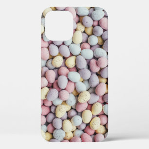 White, purple, and yellow stones iPhone 12 case