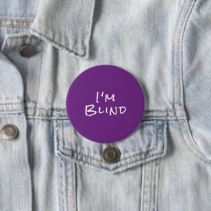 White Purple Eye Doctor Joke  Button