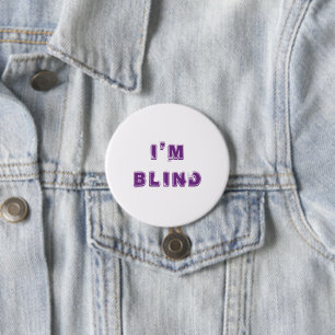 White Purple Joke Eye Doctor Button