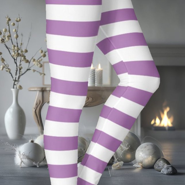 White & Purple Leggings (Creator Uploaded)
