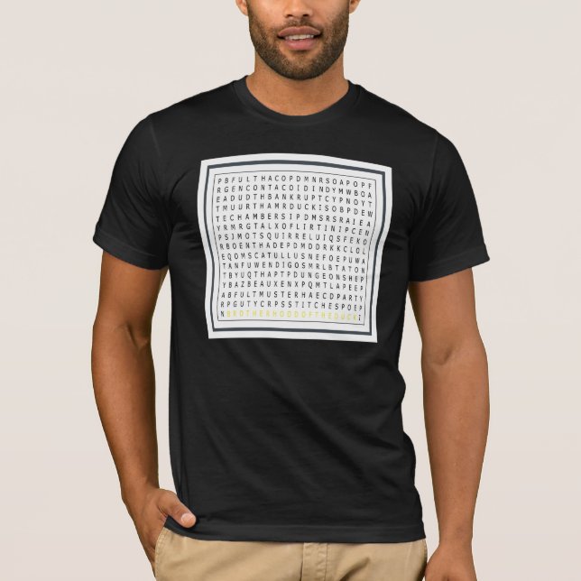 White puzzle, dark shirt (Front)