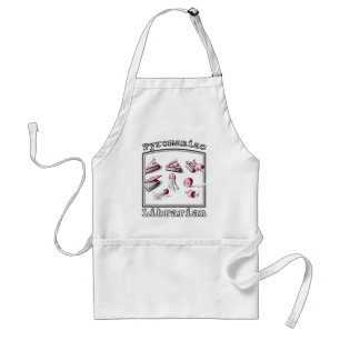 White Pyromaniac Librarian Book Ideas Standard Apron
