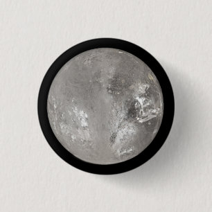 White Quartz Crystal Ball 3 Cm Round Badge