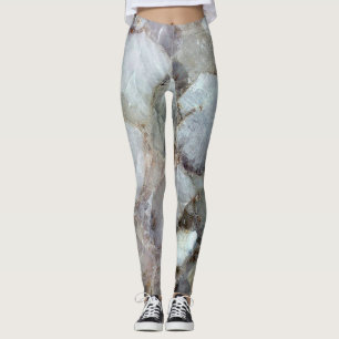 White Quartz Crystal Leggings