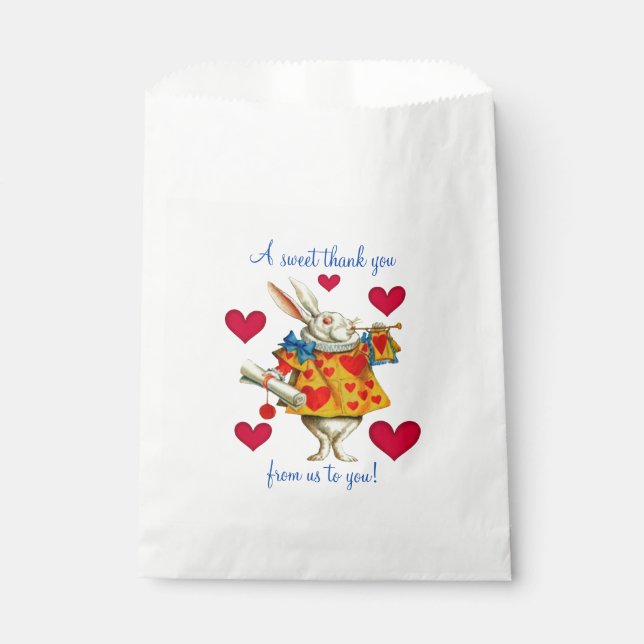 White Rabbit 1 Favour Bag (Front)
