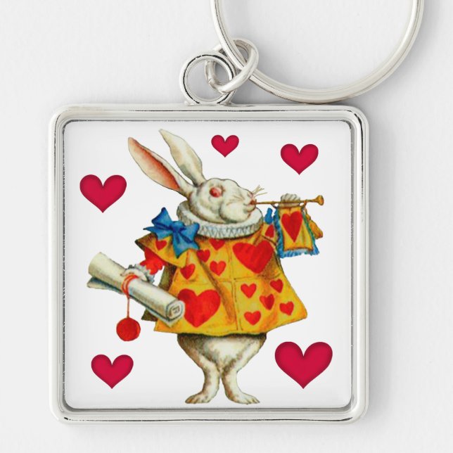 White Rabbit 1 Key Ring (Front)
