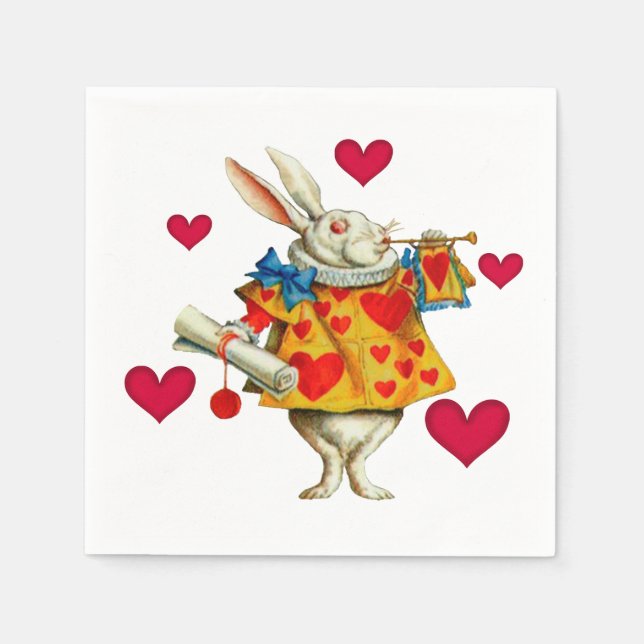 White Rabbit 1 Napkin (Front)