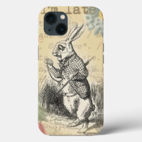 White Rabbit Alice Adventures Wonderland Art