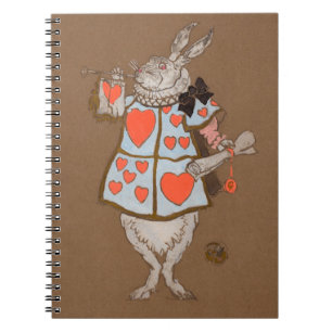 White Rabbit Alice Art Notebook - Whimsical