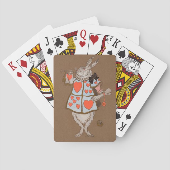 White Rabbit Alice Art Playing Cards | Wonderland (Back)