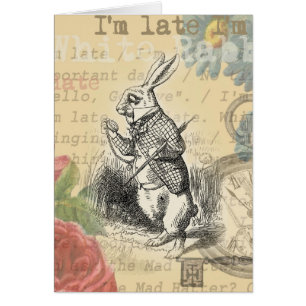 White Rabbit Alice in Wonderland Art